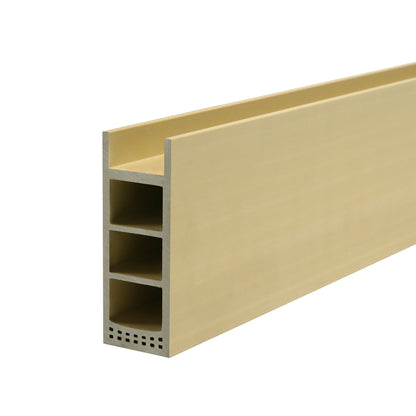 حافة لوحة باب WPC مقاس 120 مم × 45 مم مناسبة للوحة باب مقاس 35 مم